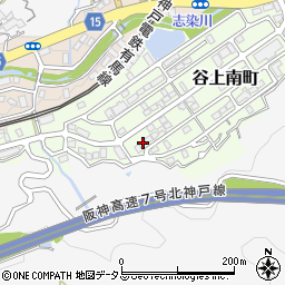 兵庫県神戸市北区谷上南町17-10周辺の地図