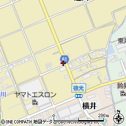 静岡県袋井市延久250周辺の地図