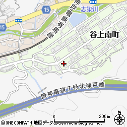 兵庫県神戸市北区谷上南町17-19周辺の地図