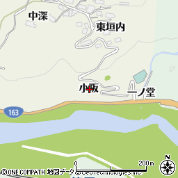 京都府相楽郡笠置町切山小阪周辺の地図