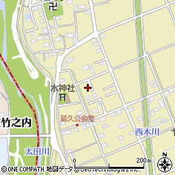 静岡県袋井市延久433-4周辺の地図