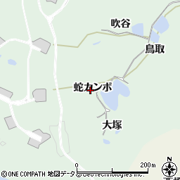 京都府精華町（相楽郡）北稲八間（蛇カンボ）周辺の地図