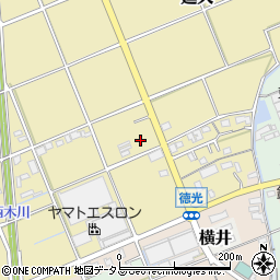 静岡県袋井市延久252周辺の地図