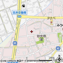 静岡県浜松市中央区恒武町62周辺の地図