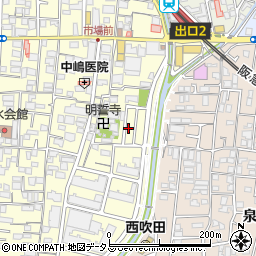 大阪府吹田市垂水町2丁目13-12周辺の地図