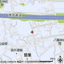 静岡県袋井市鷲巣580-13周辺の地図