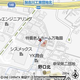 兵庫県加古川市野口町水足105-14周辺の地図