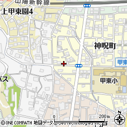 スタジオ甲東園周辺の地図