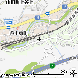 兵庫県神戸市北区谷上南町2周辺の地図