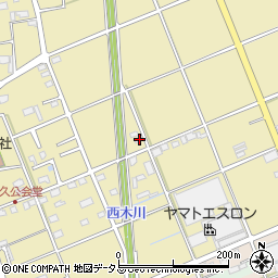 静岡県袋井市延久317周辺の地図