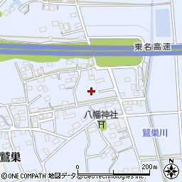 静岡県袋井市鷲巣823周辺の地図