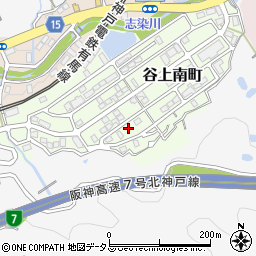 兵庫県神戸市北区谷上南町18周辺の地図