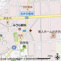 静岡県浜松市中央区恒武町800周辺の地図