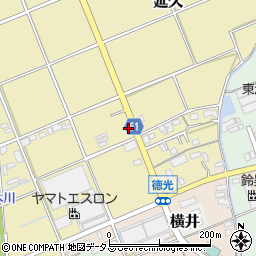 静岡県袋井市延久250-5周辺の地図