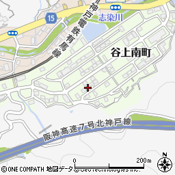 兵庫県神戸市北区谷上南町17-8周辺の地図