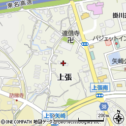 静岡県掛川市上張928周辺の地図