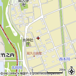 静岡県袋井市延久433-3周辺の地図