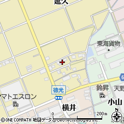 静岡県袋井市延久162周辺の地図