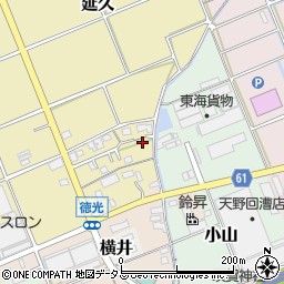 静岡県袋井市延久173周辺の地図
