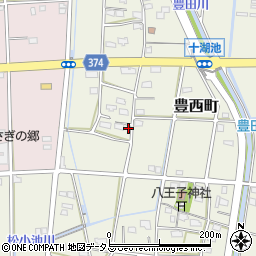 静岡県浜松市中央区豊西町1913周辺の地図