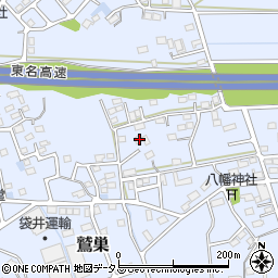 静岡県袋井市鷲巣584周辺の地図