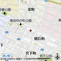 愛知県豊橋市朝丘町10周辺の地図