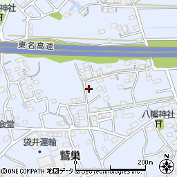 静岡県袋井市鷲巣580-10周辺の地図