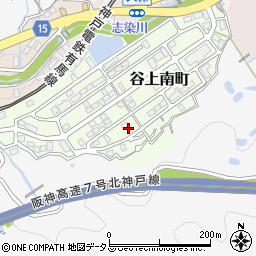 兵庫県神戸市北区谷上南町18-3周辺の地図
