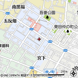愛知県豊橋市吾妻町206周辺の地図