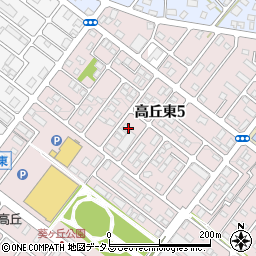 静岡県浜松市中央区高丘東5丁目周辺の地図