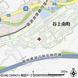 兵庫県神戸市北区谷上南町17-22周辺の地図