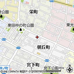 愛知県豊橋市朝丘町5周辺の地図