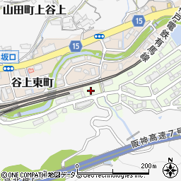 兵庫県神戸市北区谷上南町2-3周辺の地図