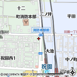 京都府相楽郡精華町北稲八間芝本周辺の地図