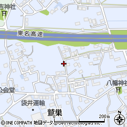 静岡県袋井市鷲巣581周辺の地図
