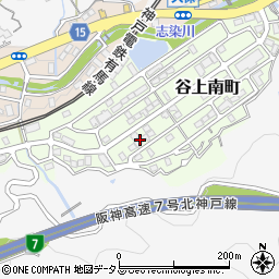 兵庫県神戸市北区谷上南町17周辺の地図