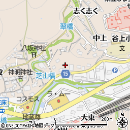 兵庫県神戸市北区山田町下谷上（芝山）周辺の地図