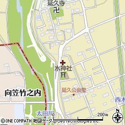 静岡県袋井市延久448-7周辺の地図