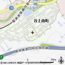 兵庫県神戸市北区谷上南町18-20周辺の地図