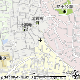 大阪府寝屋川市太秦緑が丘5-34周辺の地図