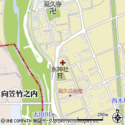 静岡県袋井市延久448-6周辺の地図