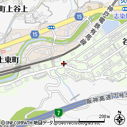 兵庫県神戸市北区谷上南町3-23周辺の地図