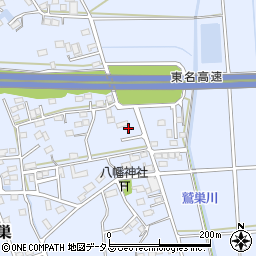 静岡県袋井市鷲巣817周辺の地図