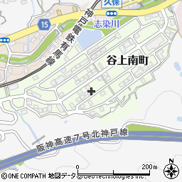 兵庫県神戸市北区谷上南町17-5周辺の地図