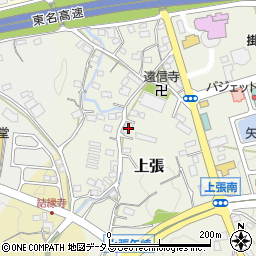 静岡県掛川市上張932周辺の地図