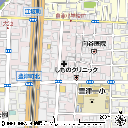 ａｐｏｌｌｏｓｔａｔｉｏｎ江坂ＳＳ周辺の地図
