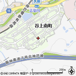 兵庫県神戸市北区谷上南町19-7周辺の地図