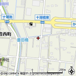 静岡県浜松市中央区豊西町504周辺の地図