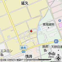 静岡県袋井市延久172周辺の地図