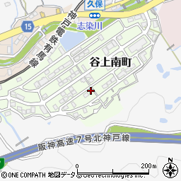 兵庫県神戸市北区谷上南町18-22周辺の地図